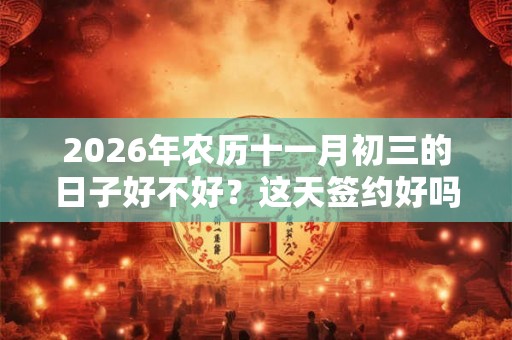 2026年农历十一月初三的日子好不好?这天签约好吗? 2026年农历十一月初三的日子好不好?这天签约好吗?
