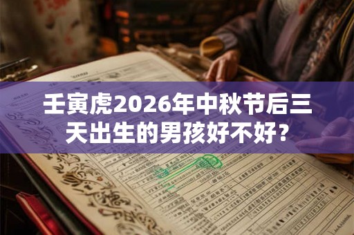 壬寅虎2026年中秋节后三天出生的男孩好不好？