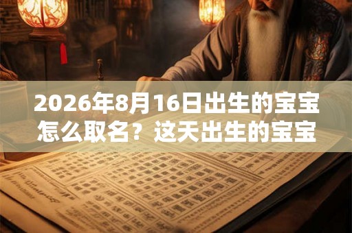2026年8月16日出生的宝宝怎么取名？这天出生的宝宝好吗？