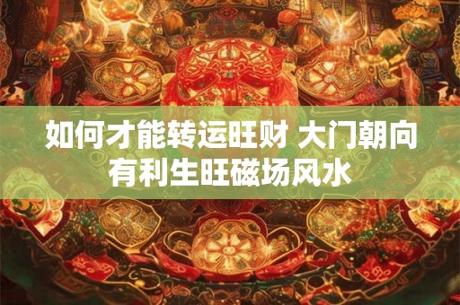 如何才能转运旺财 大门朝向有利生旺磁场风水