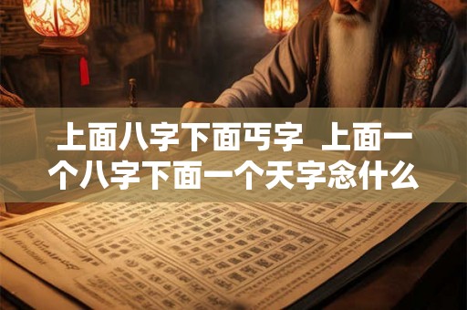 上面八字下面丐字  上面一个八字下面一个天字念什么