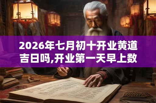 2026年七月初十开业黄道吉日吗,开业第一天早上数钱