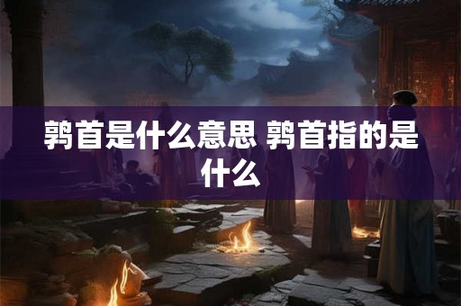 鹑首是什么意思 鹑首指的是什么