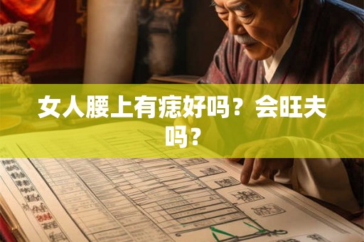 女人腰上有痣好吗？会旺夫吗？