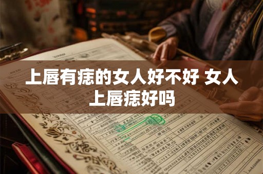 上唇有痣的女人好不好 女人上唇痣好吗