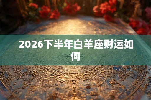 2026下半年白羊座财运如何 2026下半年白羊座财运如何