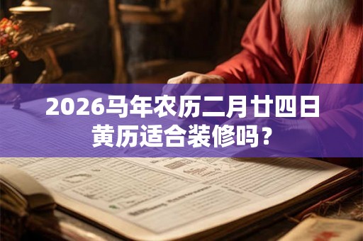 2026马年农历二月廿四日黄历适合装修吗? 2026马年农历二月廿四日黄历适合装修吗?