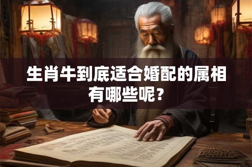 生肖牛到底适合婚配的属相有哪些呢？