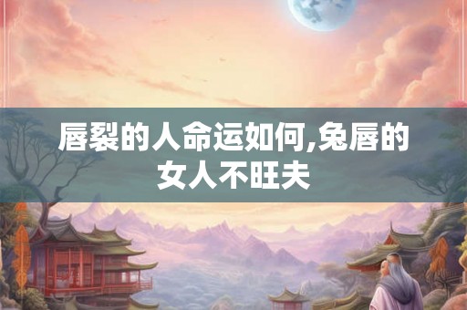 唇裂的人命运如何,兔唇的女人不旺夫 唇裂的人命运如何,兔唇的女人不旺夫