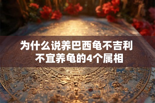 为什么说养巴西龟不吉利  不宜养龟的4个属相