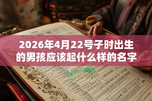 2026年4月22号子时出生的男孩应该起什么样的名字 2026年4月22号子时出生的男孩应该起什么样的名字