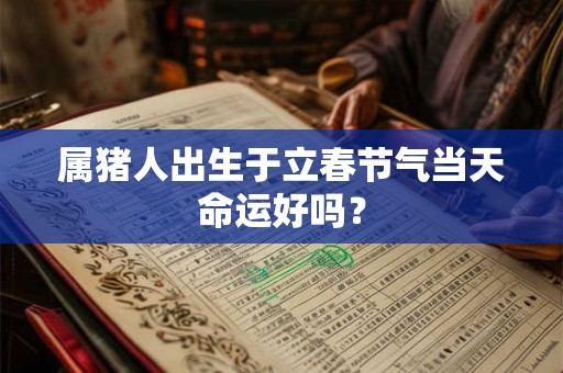 属猪人出生于立春节气当天命运好吗？