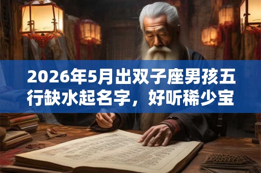 2026年5月出双子座男孩五行缺水起名字，好听稀少宝宝名字