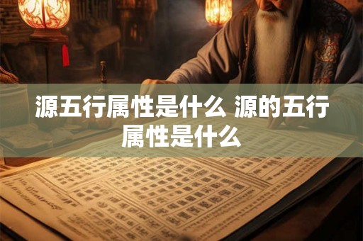 源五行属性是什么 源的五行属性是什么 源五行属性是什么 源的五行属性是什么