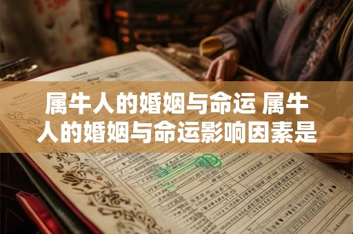 属牛人的婚姻与命运 属牛人的婚姻与命运影响因素是什么