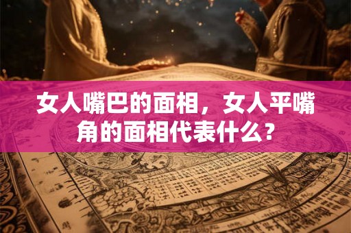 女人嘴巴的面相,女人平嘴角的面相代表什么? 女人嘴巴的面相,女人平嘴角的面相代表什么?