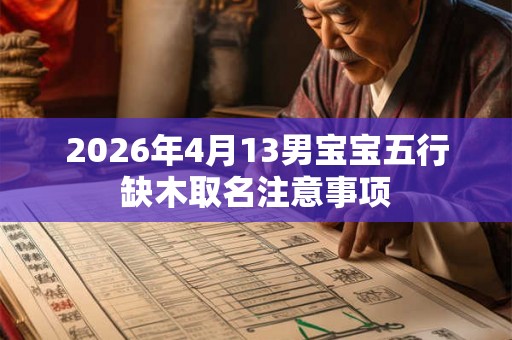 2026年4月13男宝宝五行缺木取名注意事项