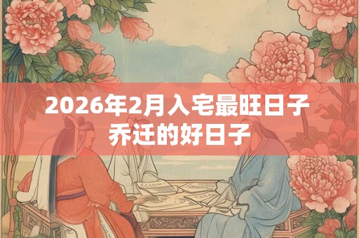 2026年2月入宅最旺日子 乔迁的好日子