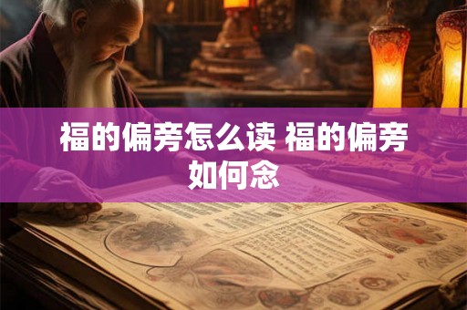 福的偏旁怎么读 福的偏旁如何念