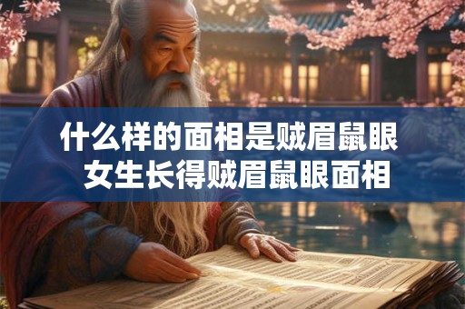 什么样的面相是贼眉鼠眼  女生长得贼眉鼠眼面相