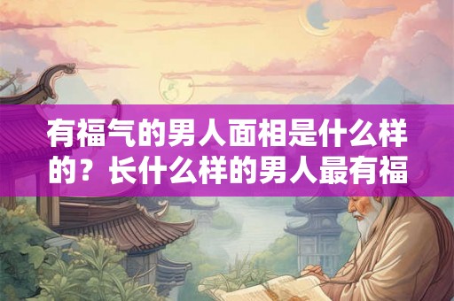 有福气的男人面相是什么样的？长什么样的男人最有福？