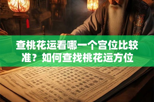 查桃花运看哪一个宫位比较准？如何查找桃花运方位