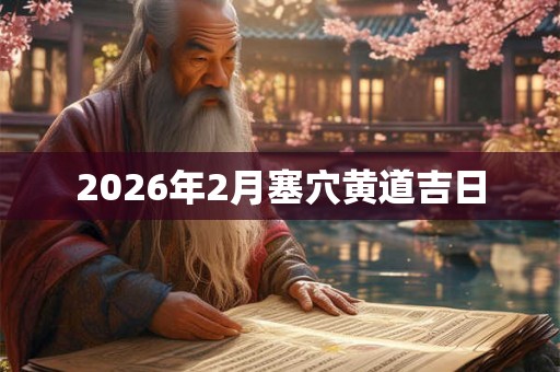 2026年2月塞穴黄道吉日