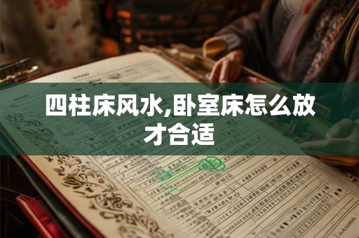 四柱床风水,卧室床怎么放才合适