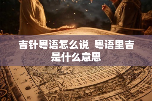吉针粤语怎么说 粤语里吉是什么意思 吉针粤语怎么说 粤语里吉是什么意思
