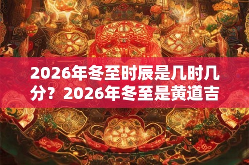 2026年冬至时辰是几时几分?2026年冬至是黄道吉日吗? 2026年冬至时辰是几时几分?2026年冬至是黄道吉日吗?