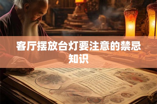 客厅摆放台灯要注意的禁忌知识