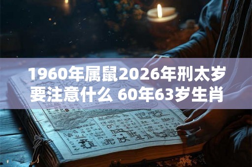1960年属鼠2026年刑太岁要注意什么 60年63岁生肖鼠逢马年运势如何 1960年属鼠2026年刑太岁要注意什么 60年63岁生肖鼠逢马年运势如何