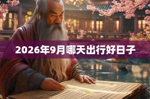 2026年9月哪天出行好日子 2026年9月哪天出行好日子