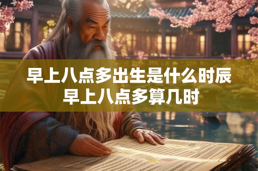 早上八点多出生是什么时辰 早上八点多算几时 早上八点多出生是什么时辰 早上八点多算几时