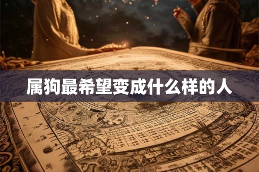 属狗最希望变成什么样的人