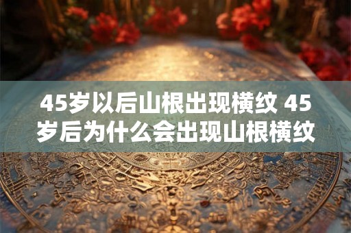 45岁以后山根出现横纹 45岁后为什么会出现山根横纹 45岁以后山根出现横纹 45岁后为什么会出现山根横纹