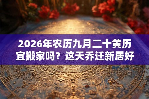 2026年农历九月二十黄历宜搬家吗?这天乔迁新居好不好 2026年农历九月二十黄历宜搬家吗?这天乔迁新居好不好
