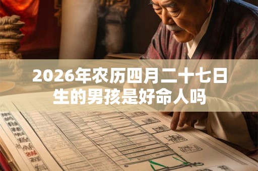 2026年农历四月二十七日生的男孩是好命人吗 2026年农历四月二十七日生的男孩是好命人吗