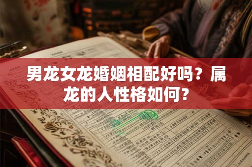男龙女龙婚姻相配好吗?属龙的人性格如何? 男龙女龙婚姻相配好吗?属龙的人性格如何?