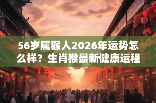 56岁属猴人2026年运势怎么样？生肖猴最新健康运程