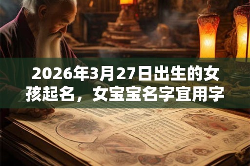 2026年3月27日出生的女孩起名，女宝宝名字宜用字推荐