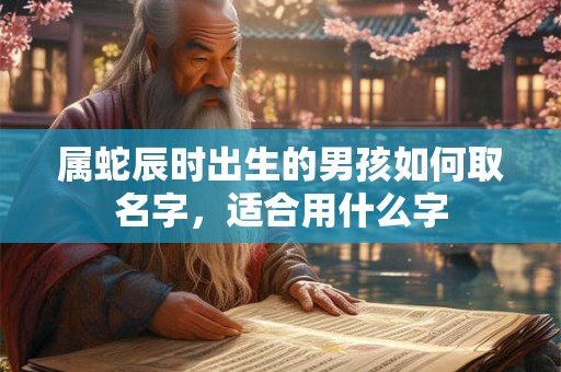 属蛇辰时出生的男孩如何取名字,适合用什么字 属蛇辰时出生的男孩如何取名字,适合用什么字