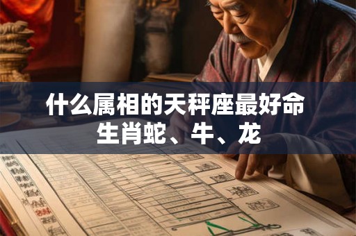 什么属相的天秤座最好命 生肖蛇、牛、龙