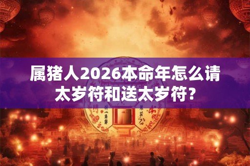 属猪人2026本命年怎么请太岁符和送太岁符？