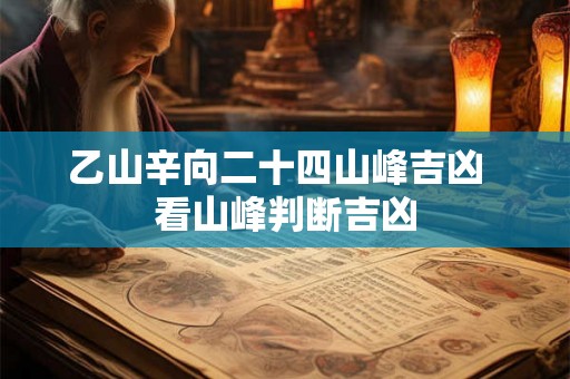 乙山辛向二十四山峰吉凶  看山峰判断吉凶