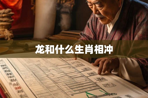 龙和什么生肖相冲