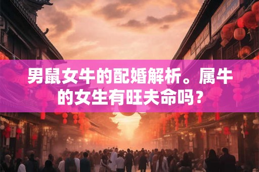 男鼠女牛的配婚解析。属牛的女生有旺夫命吗？