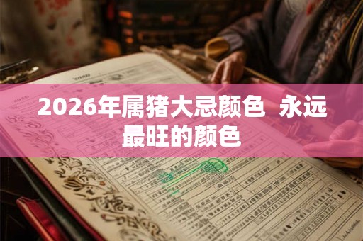 2026年属猪大忌颜色  永远最旺的颜色