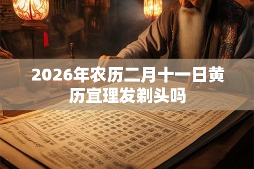 2026年农历二月十一日黄历宜理发剃头吗
