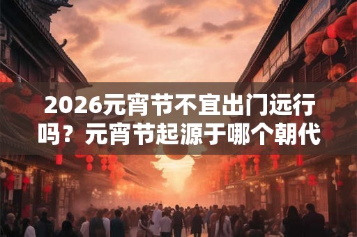 2026元宵节不宜出门远行吗？元宵节起源于哪个朝代？